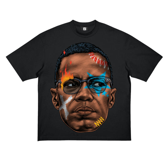 MALCOLM X SHIRT IN BLACK OR WHITE